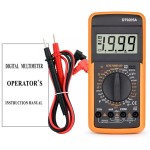 Portable digital multimeter, professional, model DT9205A, orange color